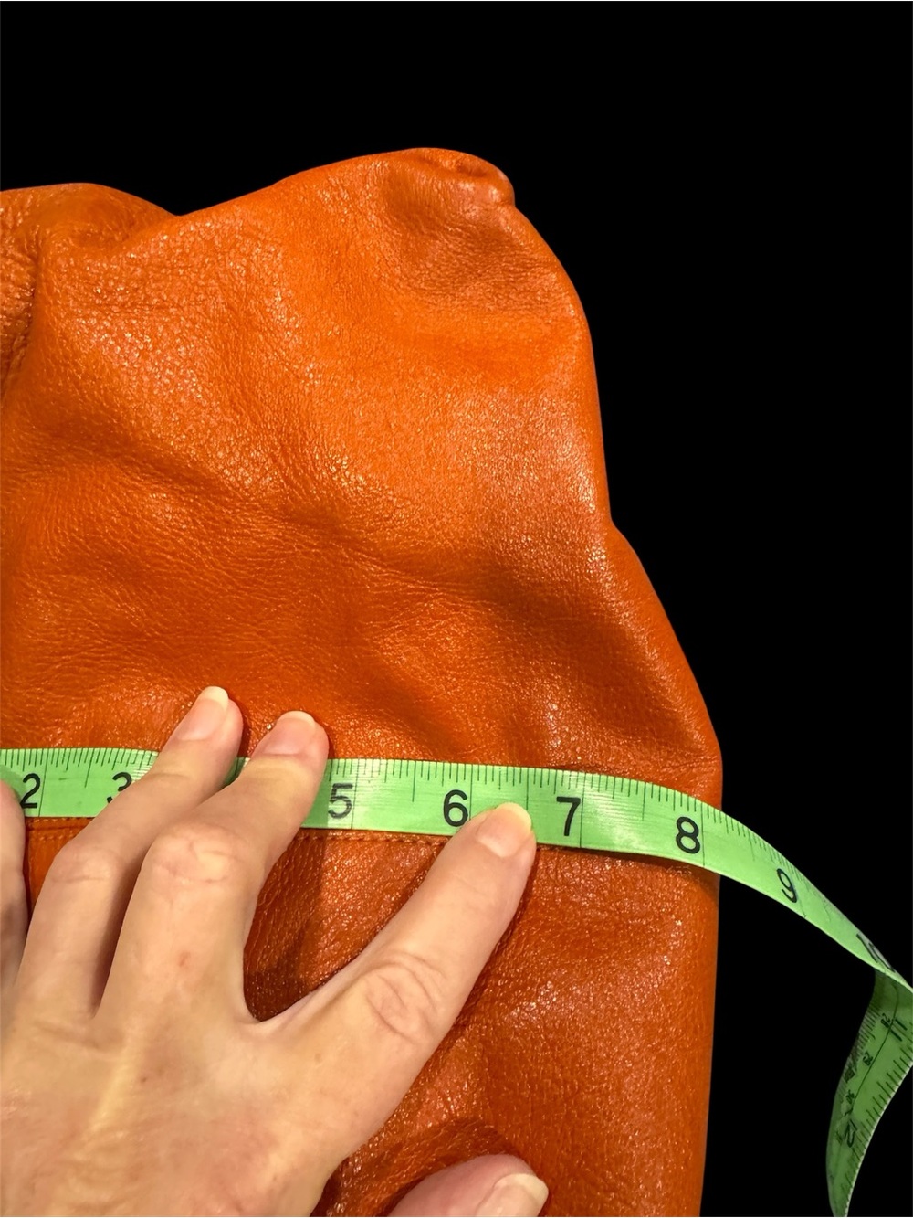 Coach Orange Leather Shoulder Bag with Burgundy Tag; Like new. - Picture 7 of 13